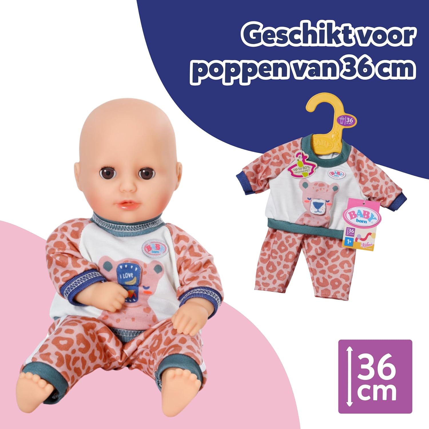 Baby Born - Jogging Suit Jungle 36Cm (838112)