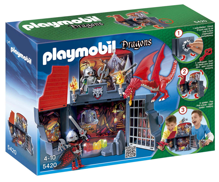 Playmobil Dragons 5420 koffer – ridders en draak draagbaar