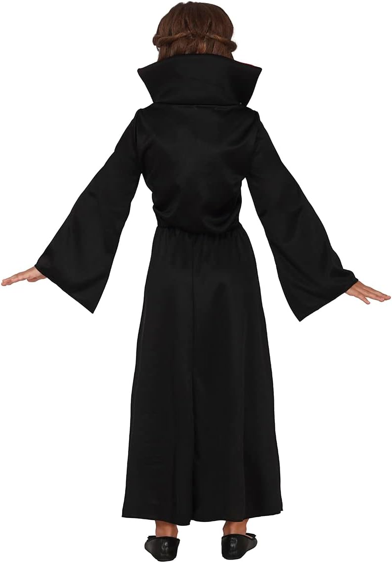 FIESTAS GUIRCA Vampirin Kostüm – Vampir Gräfin Rotes und schwarzes Kleid – Halloween Kinder Kostüm für Mädchen
