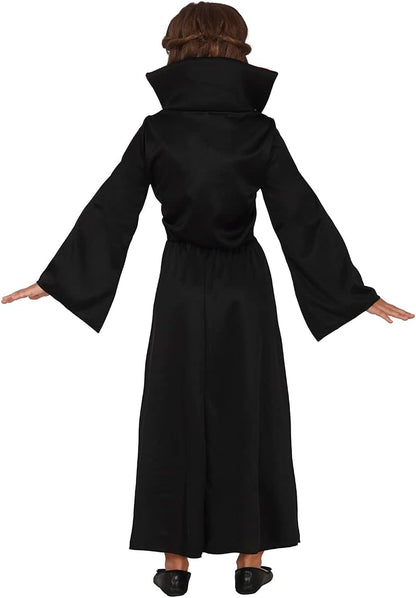 FIESTAS GUIRCA Vampirin Kostüm – Vampir Gräfin Rotes und schwarzes Kleid – Halloween Kinder Kostüm für Mädchen