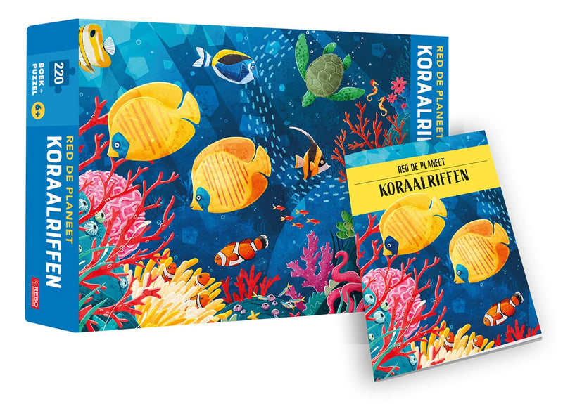 Rebo Publishers - Boek en Puzzel - Koraalriffen