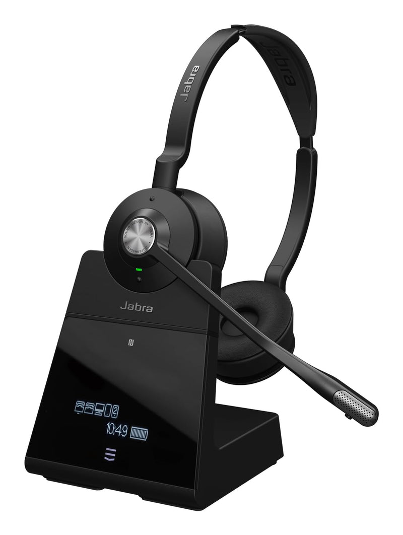 Jabra Engage 75 SE Headset with headband pad, Base, Power supply, 1.5m USB-C to USB-A Cable, Desk phone cable, Quick start guide, Warranty and warning (safety leaflets