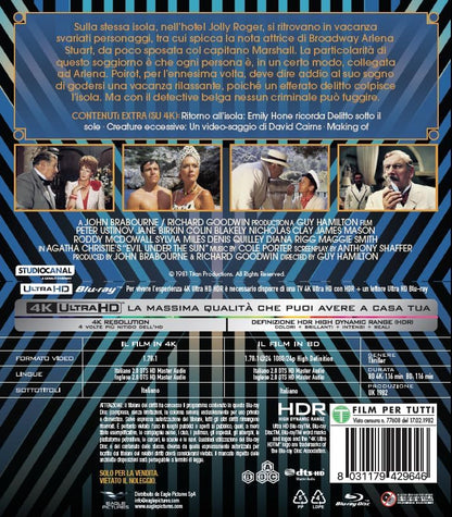 Blu-Ray 4K Uhd Delitto Sotto Il Sole (4K Ultra Hd + Blu-Ray Hd