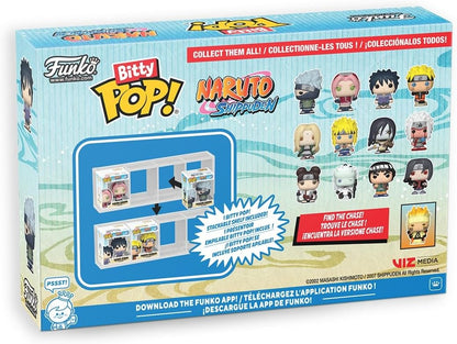Funko Bitty Pack: Naruto - Battles and A Surprise Mystery Mini Figure - 0.9 Inch (2.2 Cm) - Naruto Shippuden Collectable - Stackable Display Shelf Included - Gift Idea - Party Bags Stocking