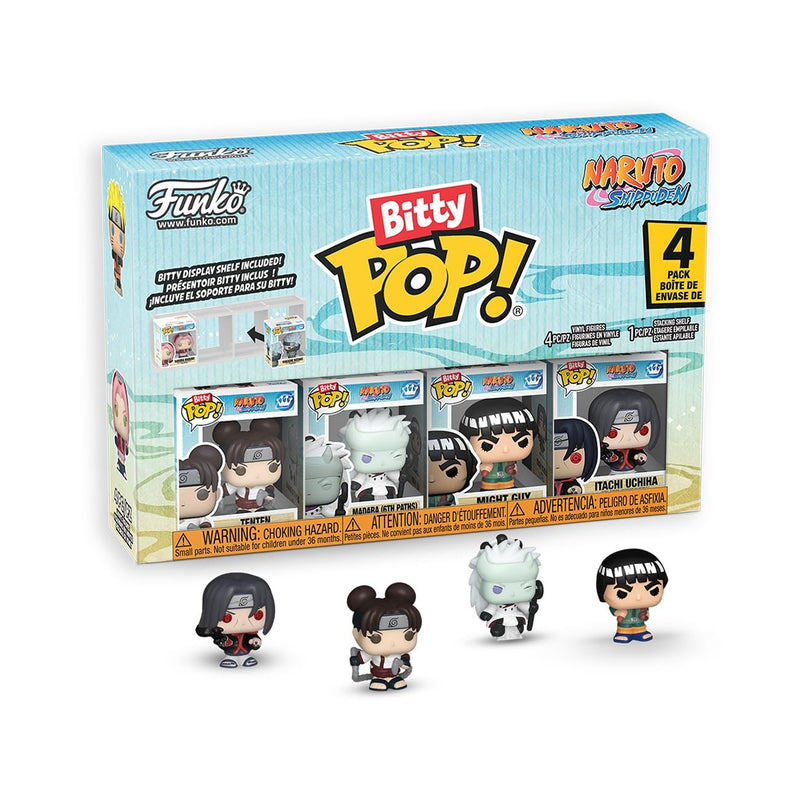 Funko Bitty Pack: Naruto - Battles and A Surprise Mystery Mini Figure - 0.9 Inch (2.2 Cm) - Naruto Shippuden Collectable - Stackable Display Shelf Included - Gift Idea - Party Bags Stocking