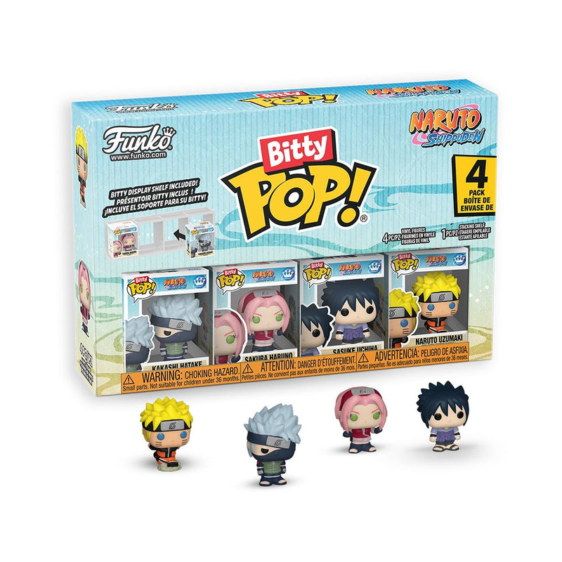 Funko Bitty Pack: Naruto Shippuden - Team 7-1/6 Odds for Rare Chase Variantand A Surprise Mystery Mini Figure - 0.9 Inch (2.2 Cm) Collectable - Stackable Display Shelf Included - Gift Idea
