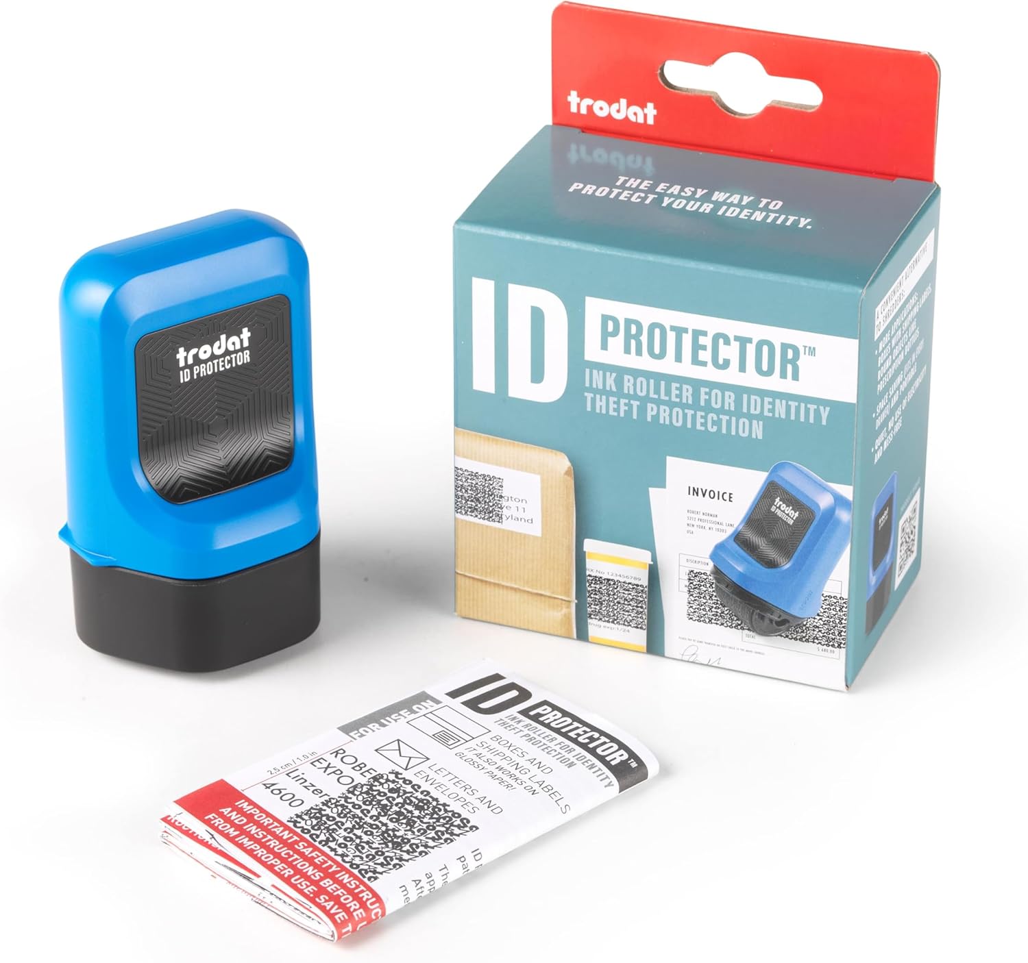 Trodat ID Protector Ink Roller – Identity Theft Protection Roller Stamp