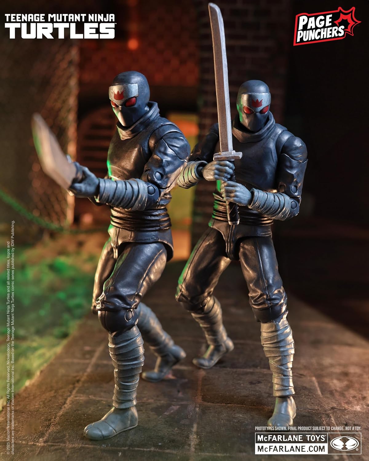 McFarlane Teenage Mutant Ninja Turtles (Page Punchers) Foot Soldier 5in Action Figure with Comic Toys