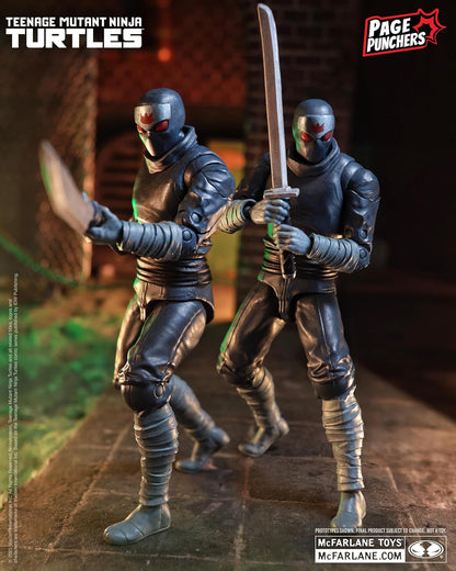 McFarlane Teenage Mutant Ninja Turtles (Page Punchers) Foot Soldier 5in Action Figure with Comic Toys