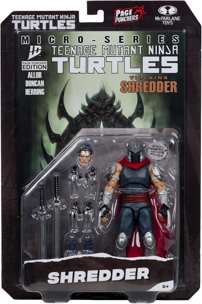 McFarlane Teenage Mutant Ninja Turtles (Page Punchers) Shredder 5in Action Figure with Comic Toys