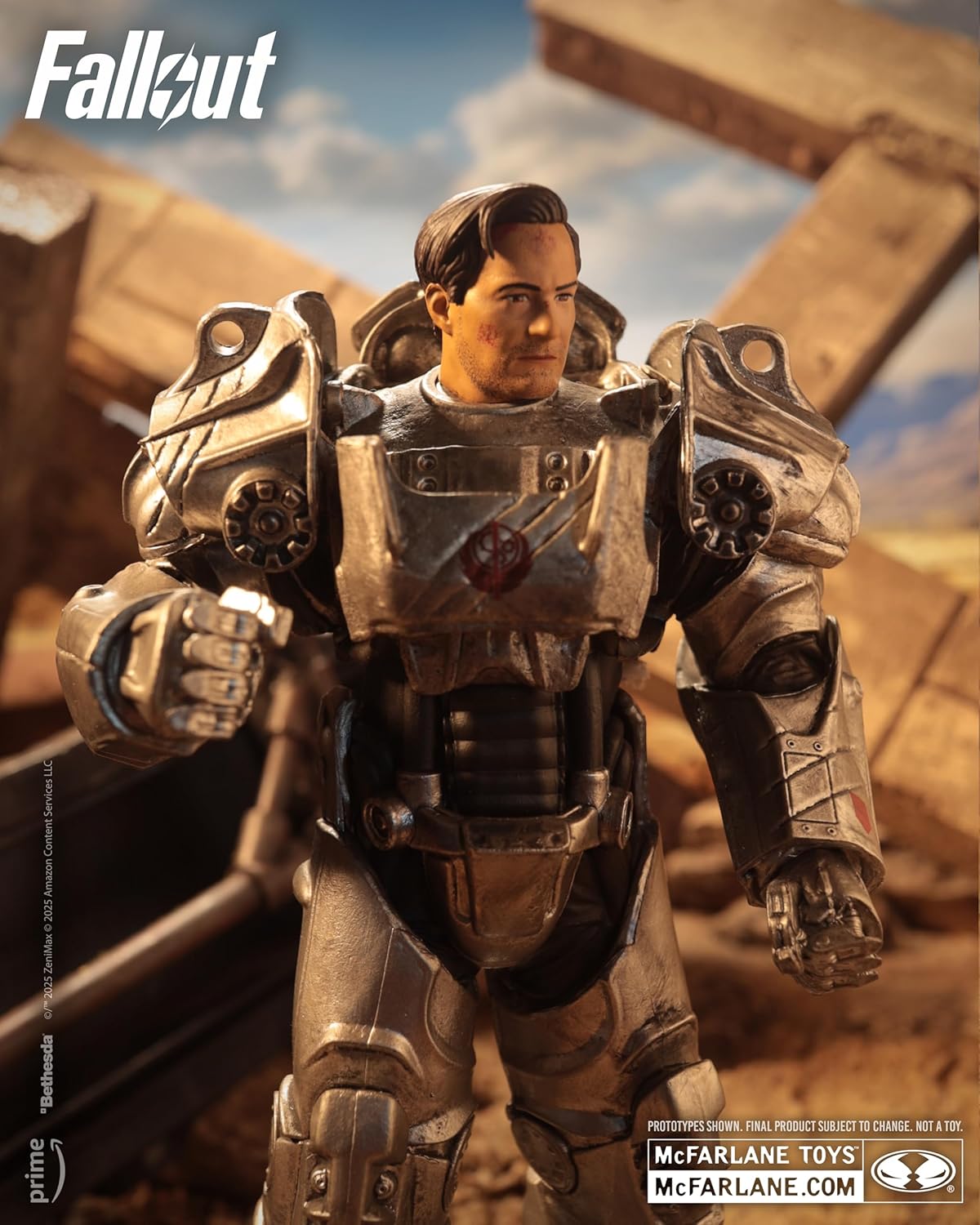 Fallout Movie Maniacs Action Figure Hank Maclean (Season 2) (Red Platinum Edition) 17 cm