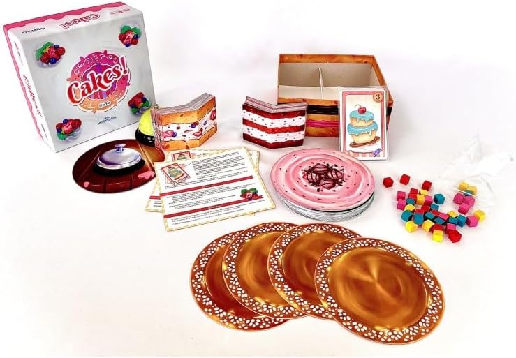 Atomo Games Cakes! The Board Game - 2 to 4 Players, Ages 5 and Up, 15 Min Gameplay, Family-Friendly