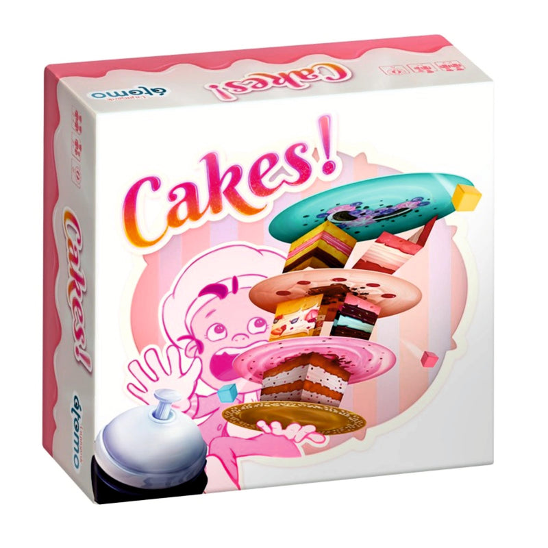 Atomo Games Cakes! The Board Game - 2 to 4 Players, Ages 5 and Up, 15 Min Gameplay, Family-Friendly