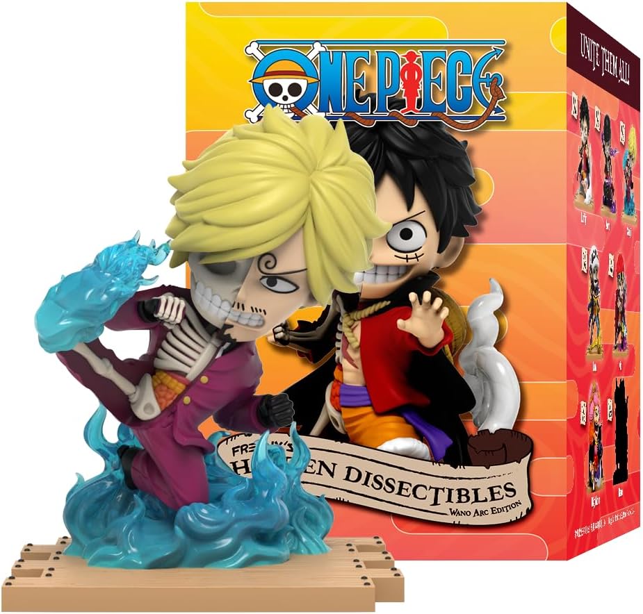 Mighty Jaxx Freeny's Hidden Dissectibles: One Piece Series 7 (Wano Arc) | Überraschungsbox-Sammelfigur | ein zufälliges Zeichen