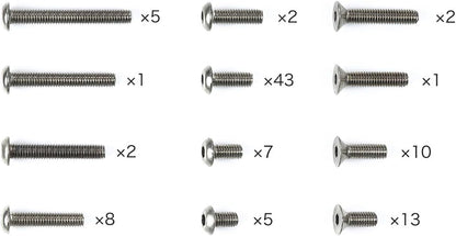 TAMIYA 47509 XM-01 Titanium Screw Set (102) - Replacement Part, RC Accessories, RC Spare Part, XM-01