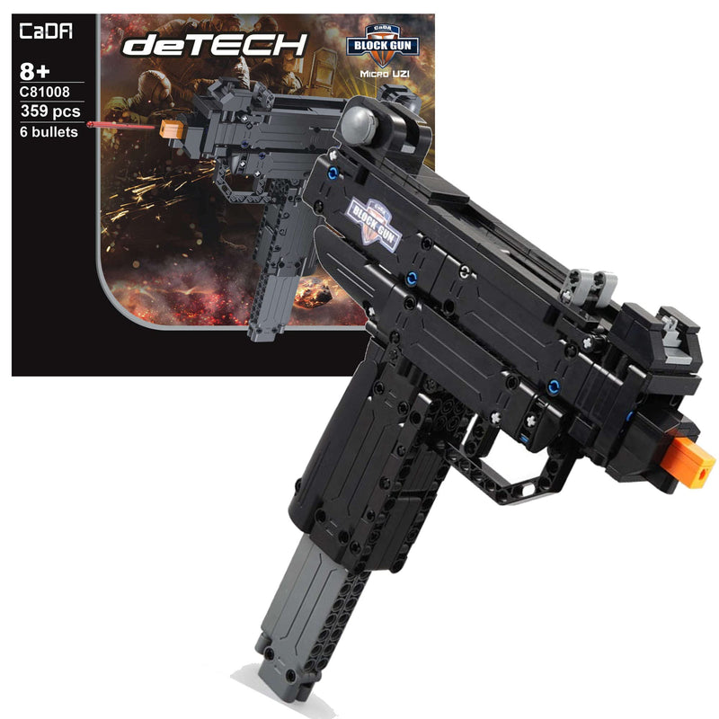 Model Kit: Micro Uzi Brick Model Gun - 359 Pcs