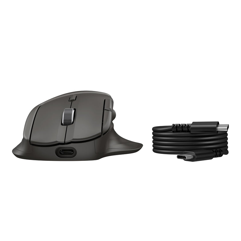Hp 785M - Mouse - Right-Handed - Optical - 6 Buttons - Wireless - Bluetooth, 2.4 Ghz - Usb Wireless Receiver - Black