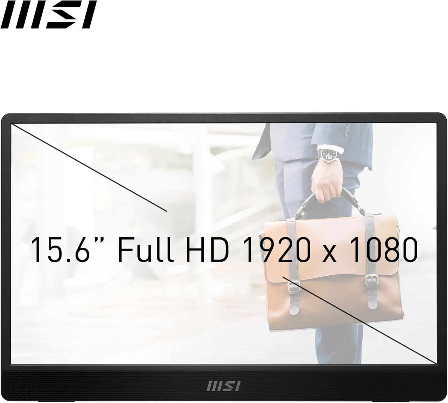 Msi Pro Mp161 E2 - Lcd Monitor - 16`` (15.6`` Viewable) - Portable - 1920 X 1080 Full Hd (1080P) @ 60 Hz - Ips - 250 Cd/MÝ