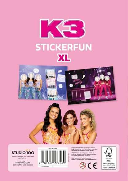 Studio 100 - K3 Stickerboek - Stickerfun XL