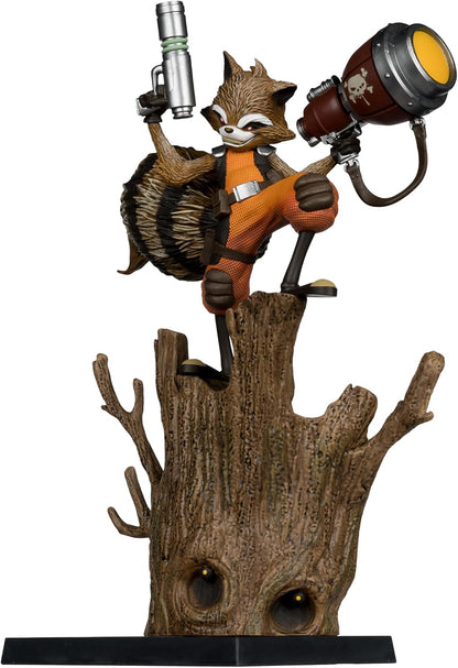McFarlane Toys - Marvel Rocket Racoon à l'échelle 1:6ème à collectionner avec scène (Rocket Racoon : A Chasing Tale #1