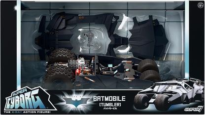 Super7 Batman Super Cyborg – Figurine Batmobile Tumbler (Pleine Couleur
