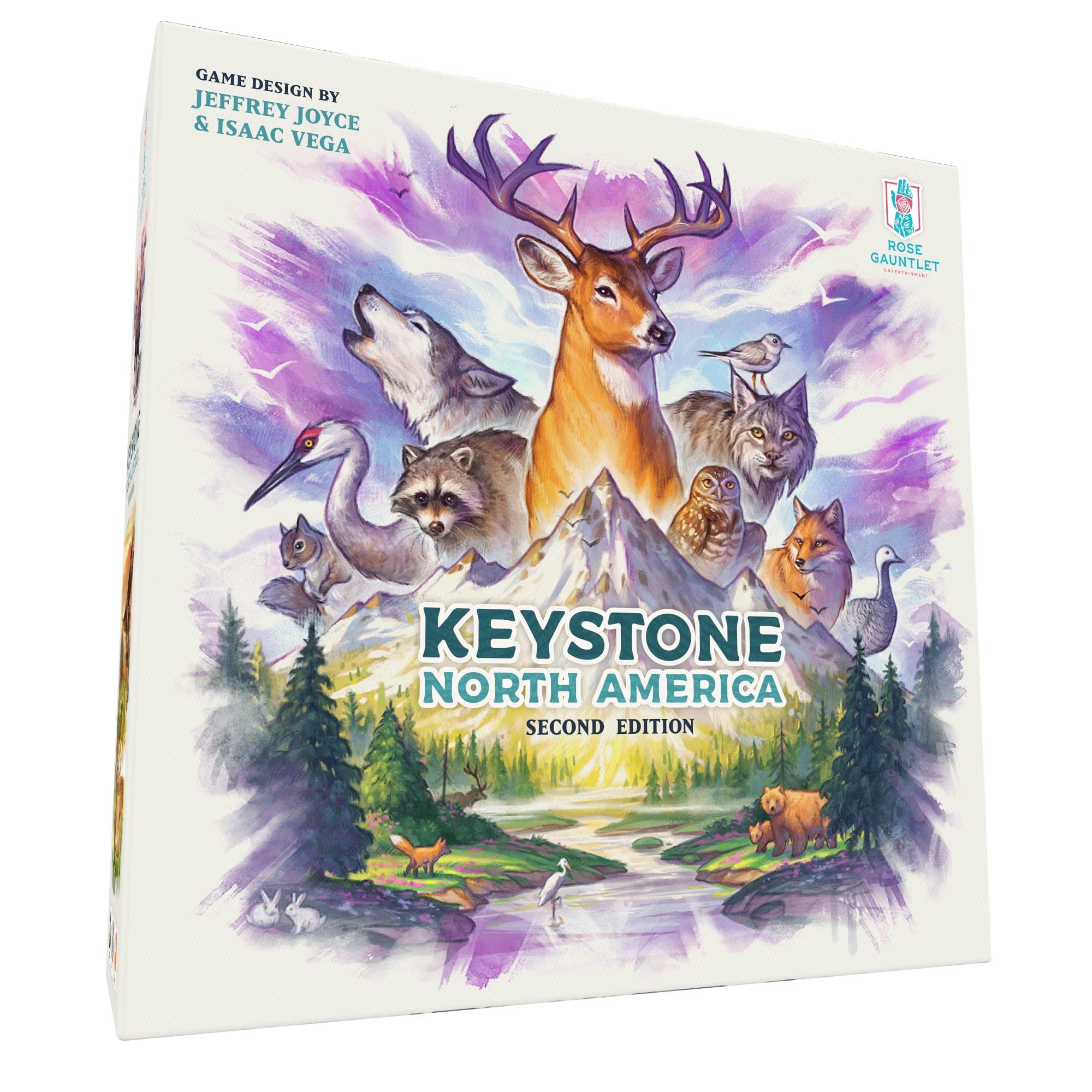 Keystone North America 2nd Edition Board Game for Educational Strategy, Animals and Ecosystems, Ages 10+, 1-2 Players