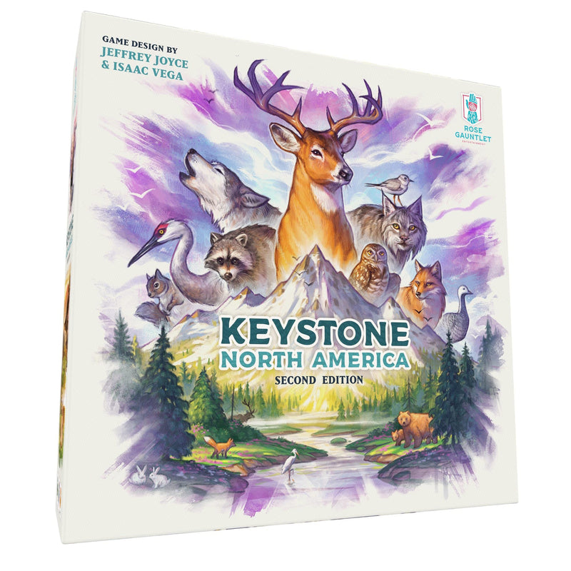 Keystone North America 2nd Edition Board Game for Educational Strategy, Animals and Ecosystems, Ages 10+, 1-2 Players