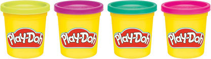 Play-Doh 4 Pack 85 Grams Vibrant Colours