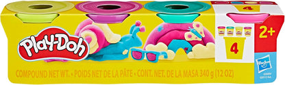 Play-Doh 4 Pack 85 Grams Vibrant Colours