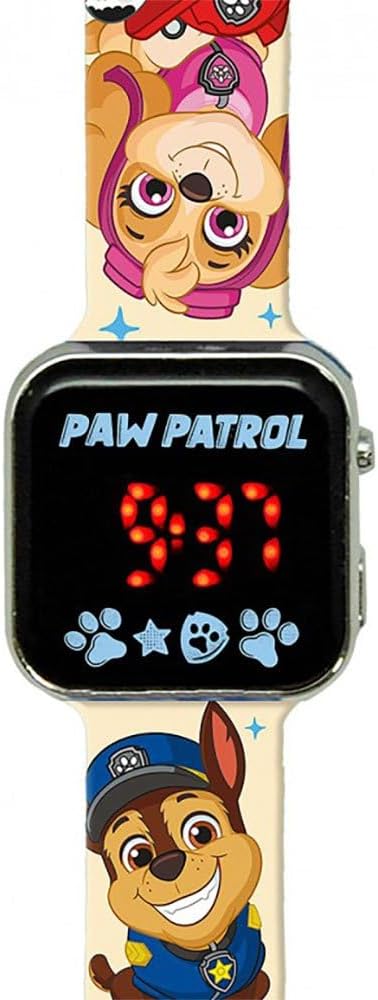 Disney - Paw Patrol Printed Strap Led Watch