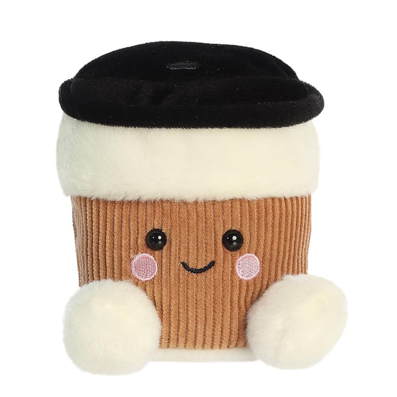 AURORA, 33936, Palm Pals Essie Coffee Cup, 13cm, Soft Toy,White & Brown