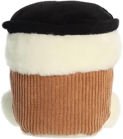 AURORA, 33936, Palm Pals Essie Coffee Cup, 13cm, Soft Toy,White & Brown
