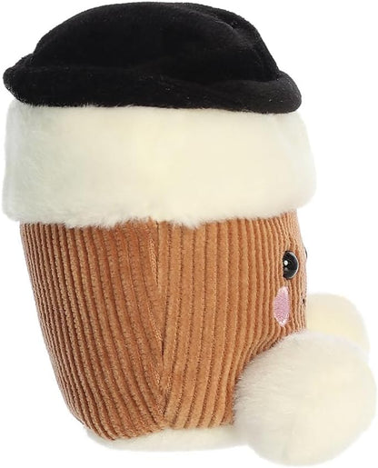 AURORA, 33936, Palm Pals Essie Coffee Cup, 13cm, Soft Toy,White & Brown