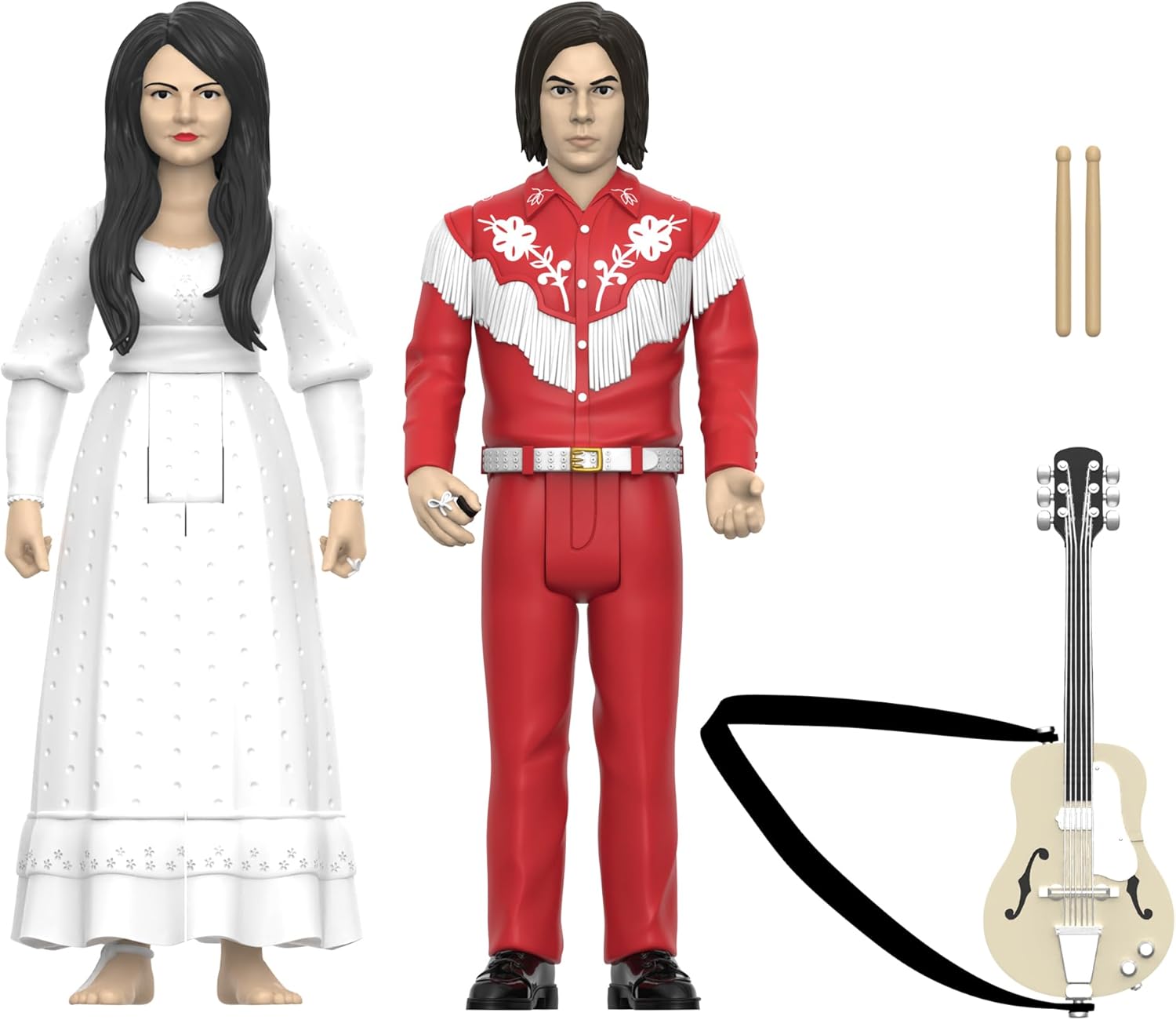 Super7 The White Stripes Reaction Figures Wave 02 - The White Stripes 2-Pack (Elephant) Action Figure