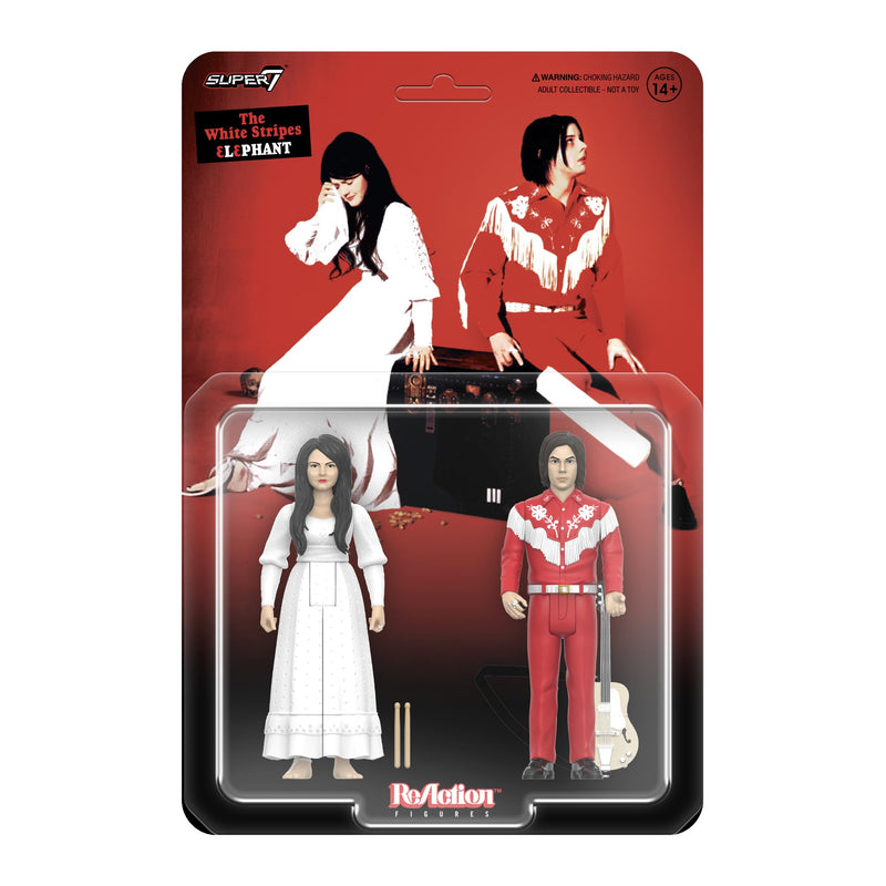 Super7 The White Stripes Reaction Figures Wave 02 - The White Stripes 2-Pack (Elephant) Action Figure