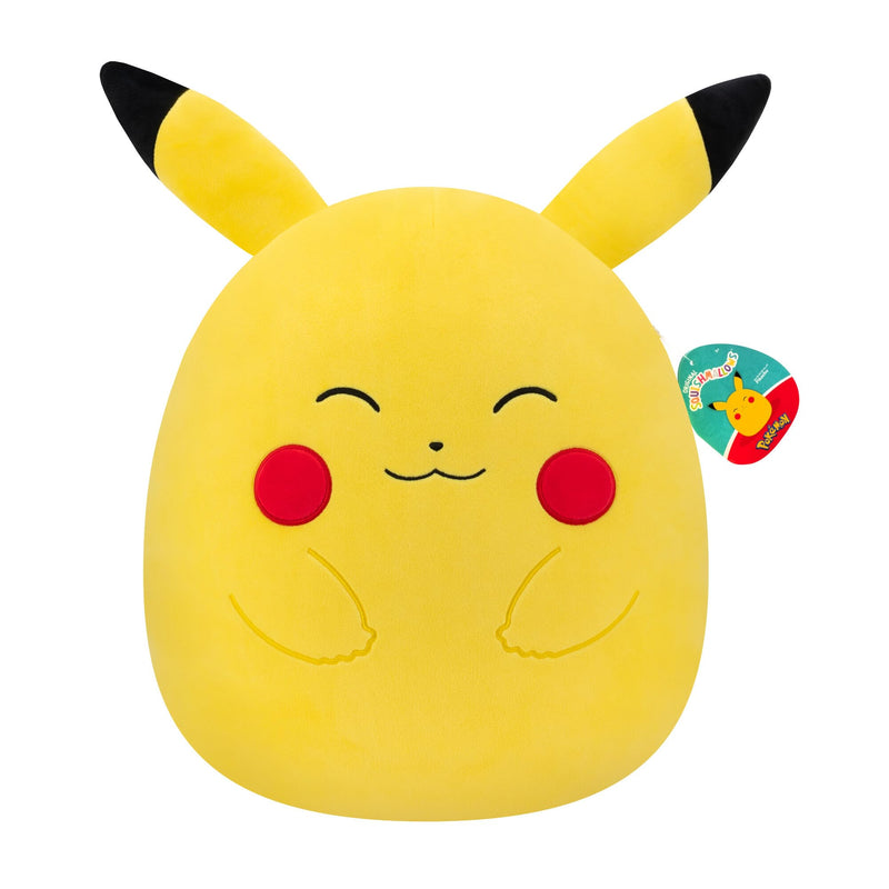 Squishmallows x Pokémon SQPK00067 - Pikachu 35 cm Official Pokémon Super Soft Cuddly Toy
