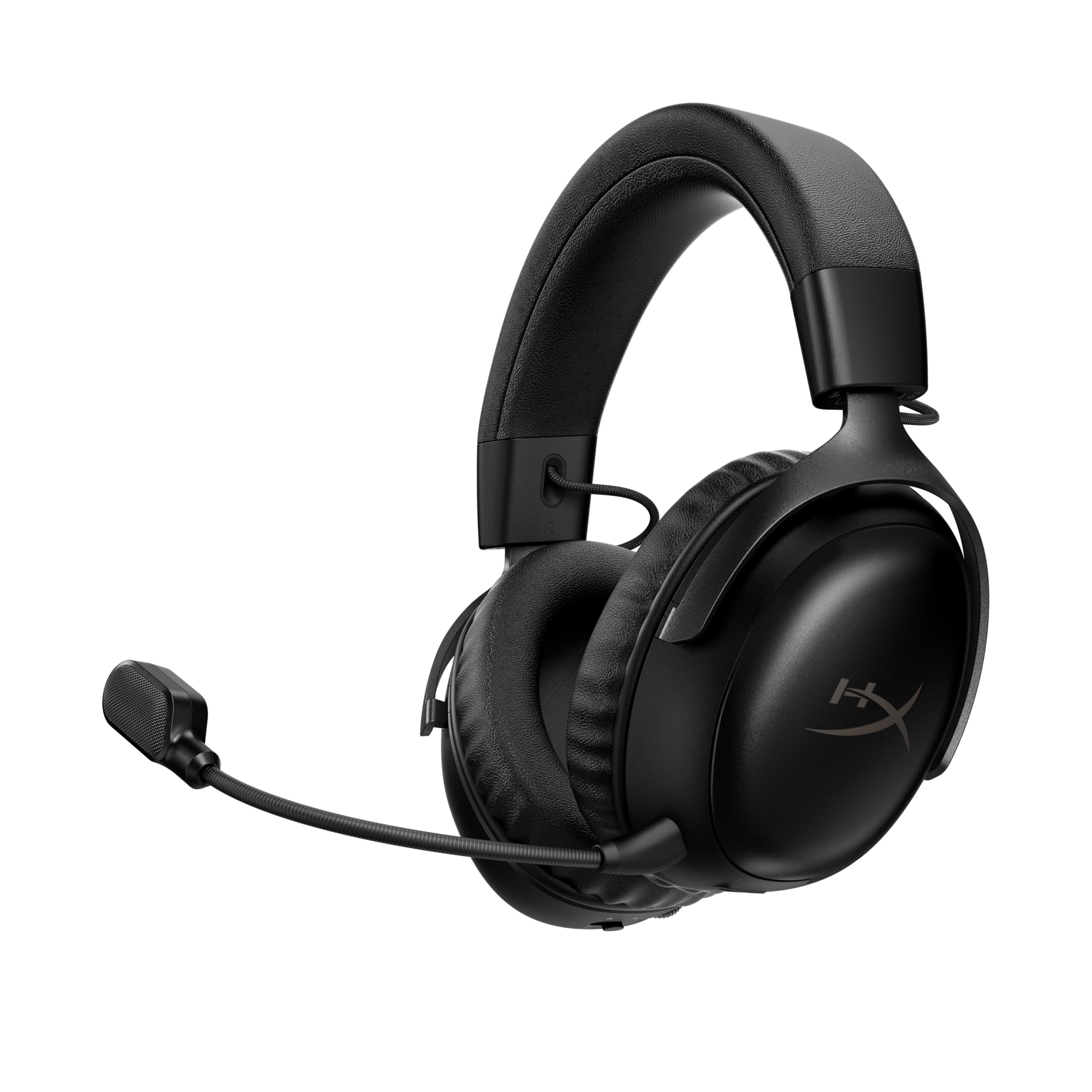 HyperX Cloud III S - Wireless Gaming Headset, Multiplatform, 2.4GHz, Bluetooth, Battery Life up to 120 Hours, 2.4GHz, 53mm Tilt Driver, 10mm Detachable Microphone - Black