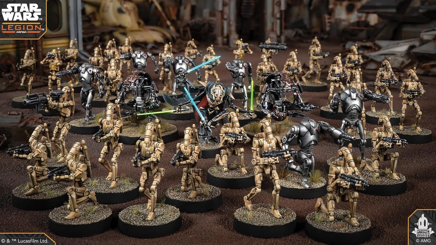 Asmodee | Star Wars Legion: Separatist Alliance Starter Set | Miniatures Game | Ages 14+ | 2 Players | 90+ Minutes Playing Time