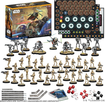 Asmodee | Star Wars Legion: Separatist Alliance Starter Set | Miniatures Game | Ages 14+ | 2 Players | 90+ Minutes Playing Time