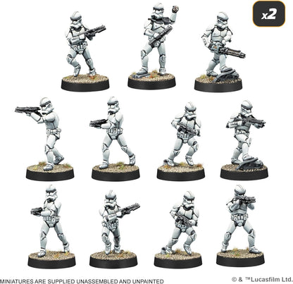 Asmodee | Star Wars: Legion - Galactic Republic Starter Set | Miniature Game | Ages 14+ | 2 Players | 90 Minutes Playing Time