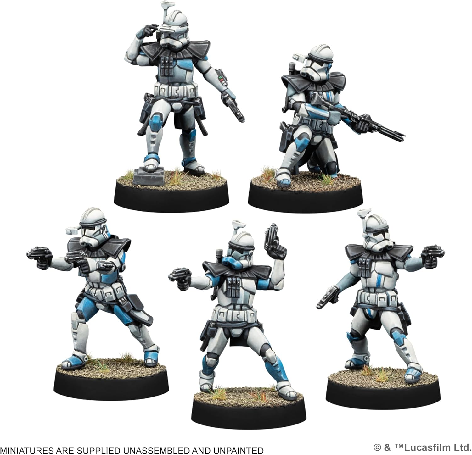 Asmodee | Star Wars: Legion - Galactic Republic Starter Set | Miniature Game | Ages 14+ | 2 Players | 90 Minutes Playing Time