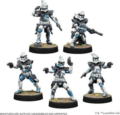 Asmodee | Star Wars: Legion - Galactic Republic Starter Set | Miniature Game | Ages 14+ | 2 Players | 90 Minutes Playing Time