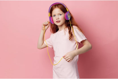 LEXIBOOK, Dora the Explorer, 2-in-1 Bluetooth & Wired Headphones with Microphone and Control Button, Foldable and Adjustable, Long-lasting Rechargeable Battery, HPBT010DOR