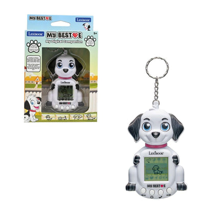 Lexibook, Console My Best-E Hond met lcd-scherm en sleutelhanger, Wit, JLMBDOG