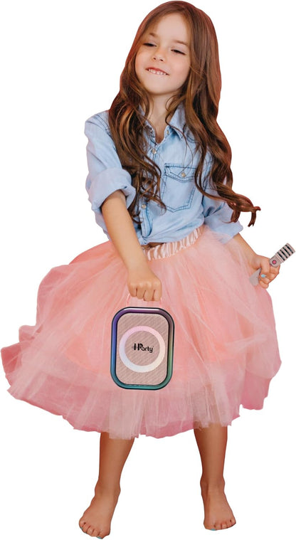 Lexibook, Draadloze Karaoke Speaker met 2 Microfoons, Roze, BTC030PK