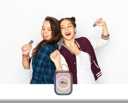 Lexibook, Draadloze Karaoke Speaker met 2 Microfoons, Roze, BTC030PK