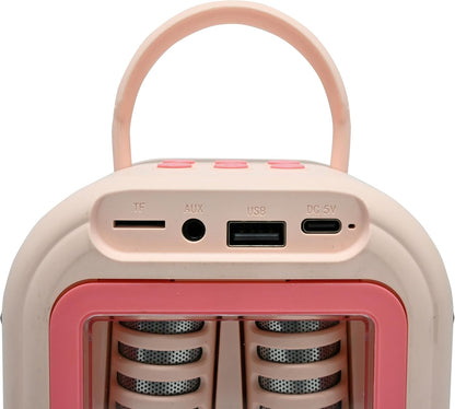 Lexibook, Draadloze Karaoke Speaker met 2 Microfoons, Roze, BTC030PK