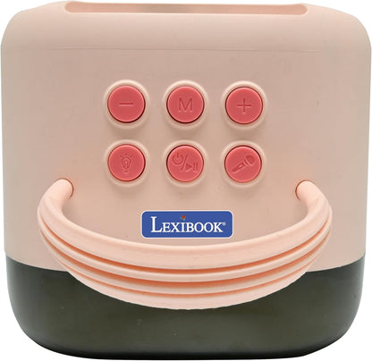 Lexibook, Draadloze Karaoke Speaker met 2 Microfoons, Roze, BTC030PK