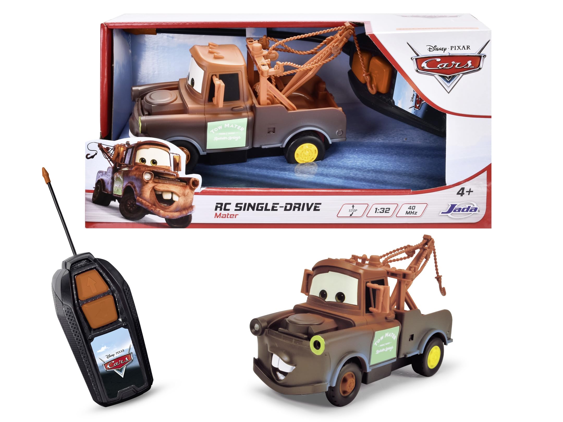 Jada Toys 203081009 Op afstand bestuurbare auto, schaal 1:32, 27 MHz, bereik 10 m, vooruit- en achteruitfunctie, 14 cm, voor kinderen vanaf 4 jaar