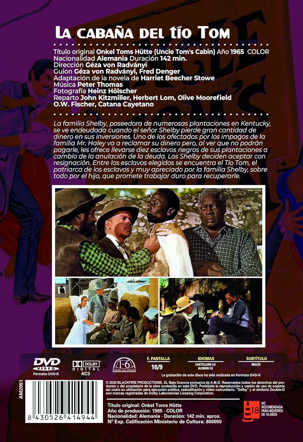 La Cabaña Del Tío Tom (DVD-r) (Onkel Toms Hütte) (Uncle Tom's Cabin